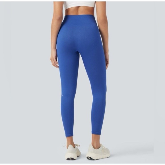 Halara High Waisted Seamless Compression Leggings 7/8 Length Black XS NWT - Picture 10 of 11